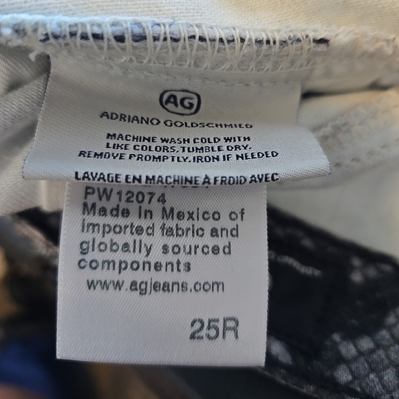 Adrianna Goldschmied Womens Midi Pencil Skirt Sz 25R Black-Gray Snake Print - Picture 14 of 15